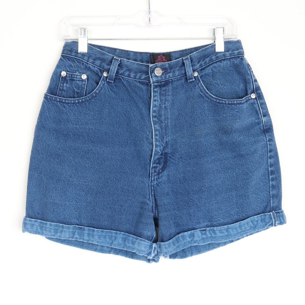 Vintage 80s Sasson Denim High Waist Shorts 29.5" Waist M/L